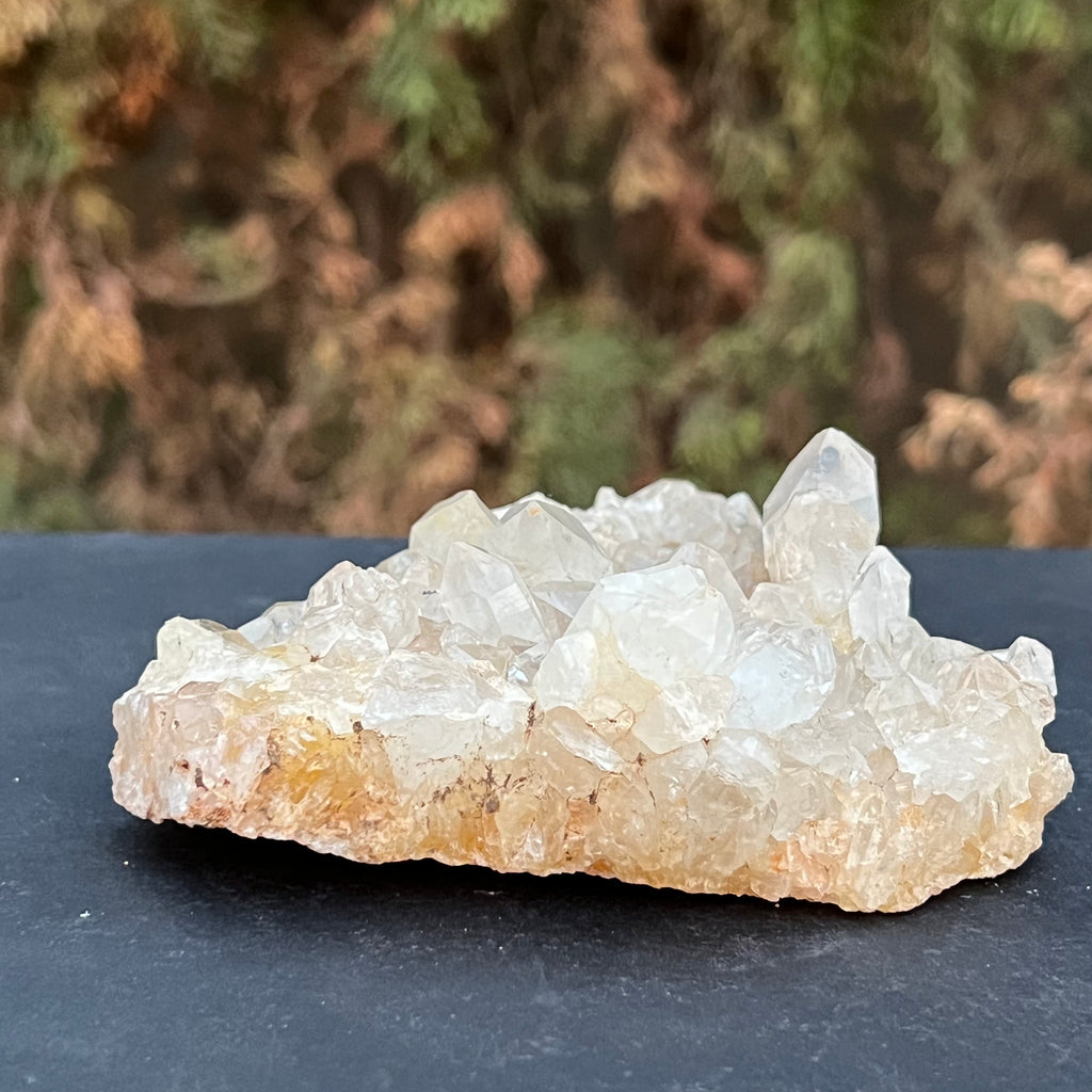 Cluster felie cuart incolor cristal de stanca din Zambia model 1, druzy.ro, cristale 4