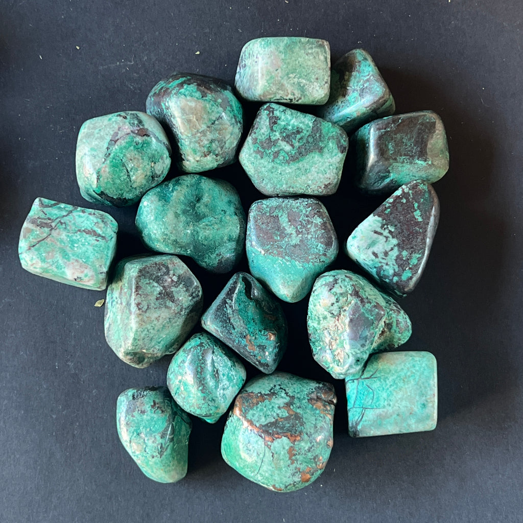 Crisocola piatra rulata m2, pietre semipretioase - druzy.ro 5 