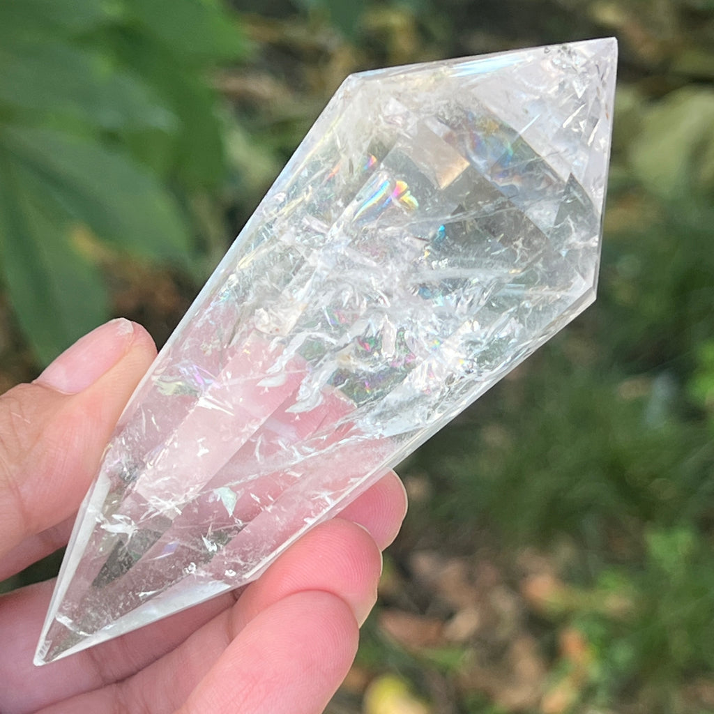 Bagheta cuart vogel, 12 fete, Brazilia model 30, pietre semipretioase - druzy.ro 6 