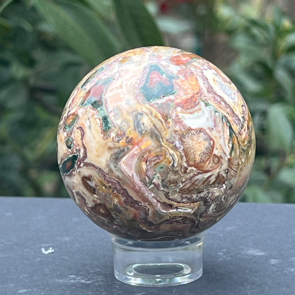 Sfera jasp peisaj ( landscape) din Namibia model 1, pietre semipretioase - druzy.ro 5 