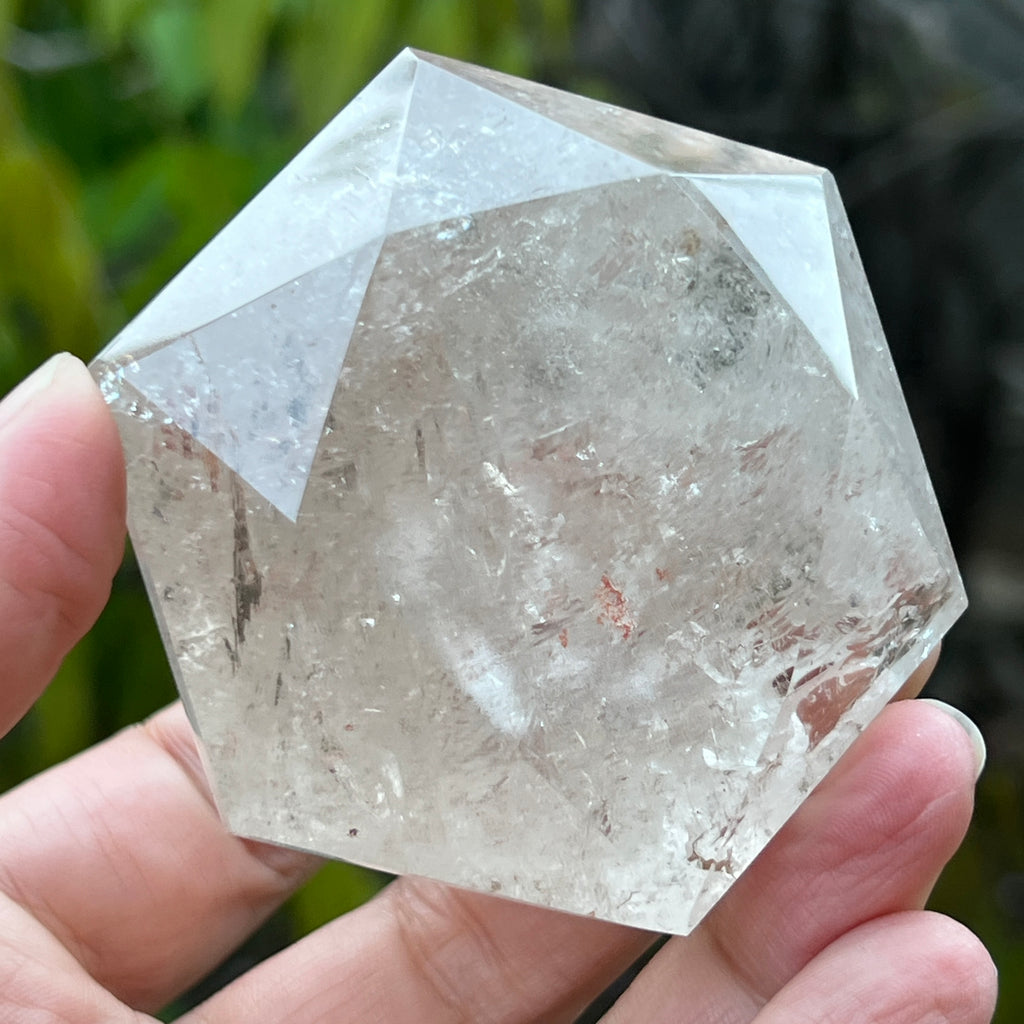 Cuart forma diamant caliate extra, cristal de stanca/cuart incolor m12, pietre semipretioase - druzy.ro 11 
