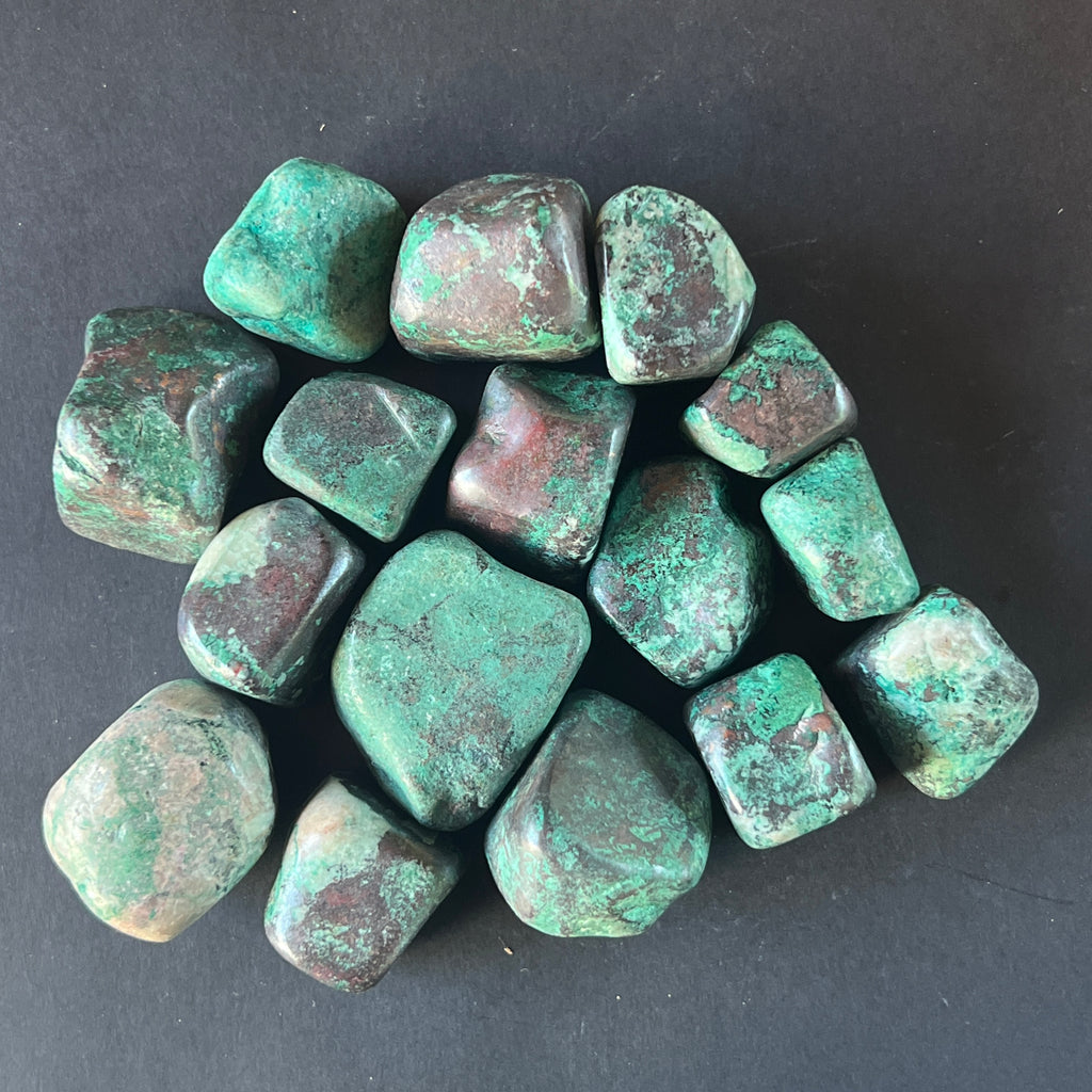 Crisocola piatra rulata m2, pietre semipretioase - druzy.ro 2 
