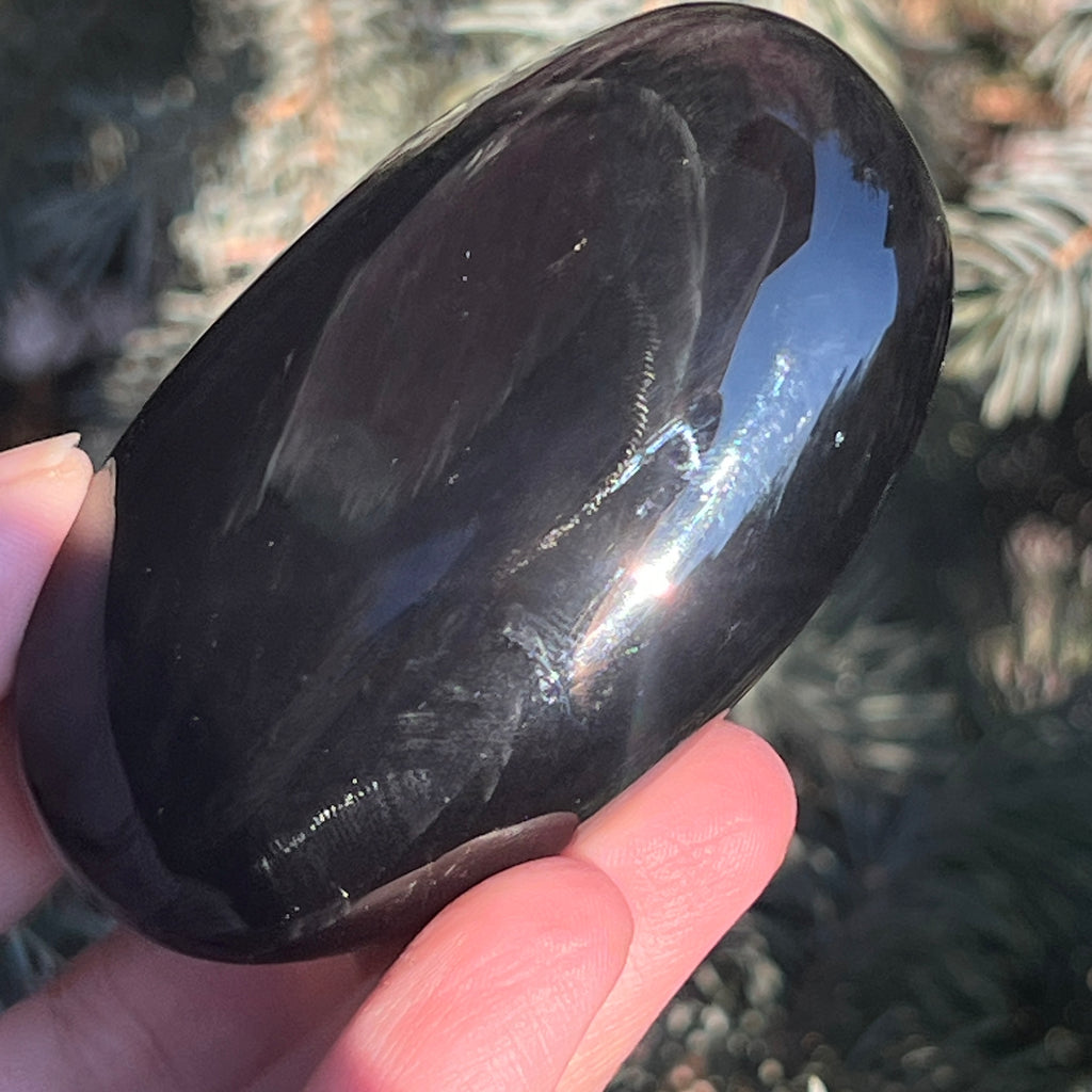 Obsidian curcubeu palmstone L model 2, pietre semipretioase - druzy.ro 3 