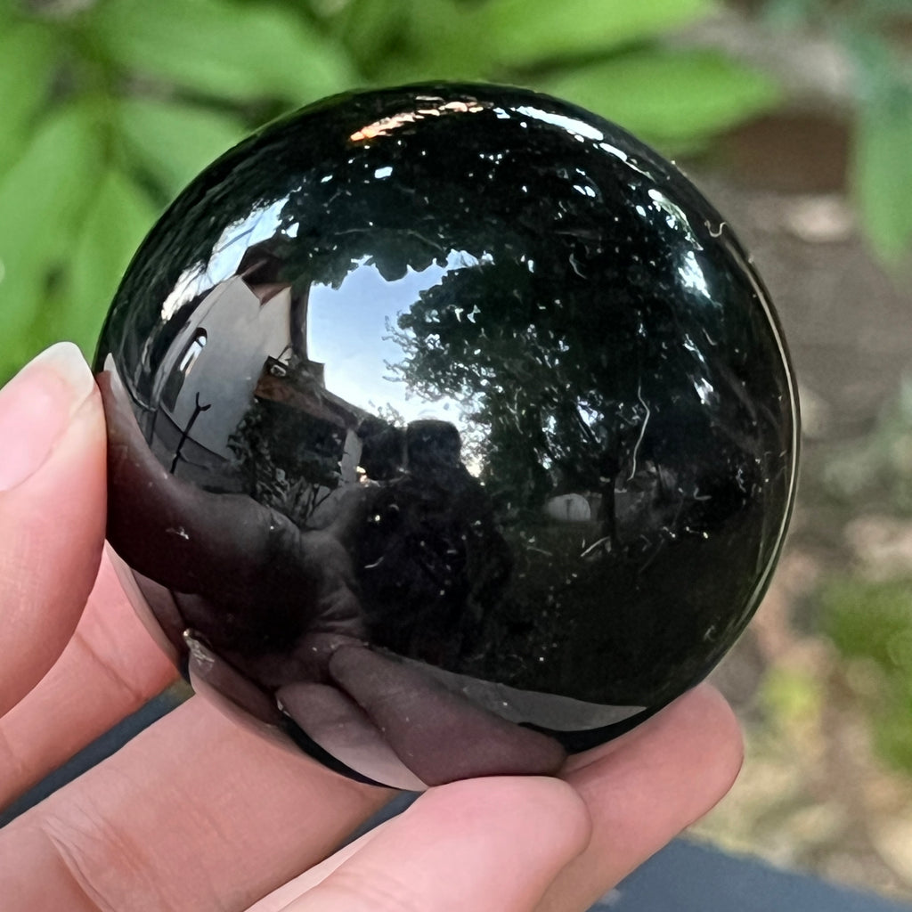 Sfera obsidian model 1, pietre semipretioase - druzy.ro 1 