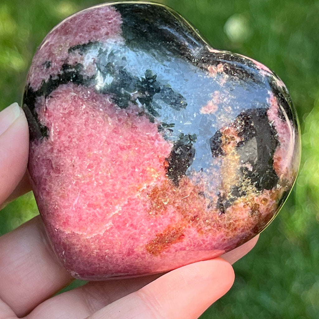 Inima rodonit Madagascar | Model 4, pietre semipretioase - druzy.ro 1 