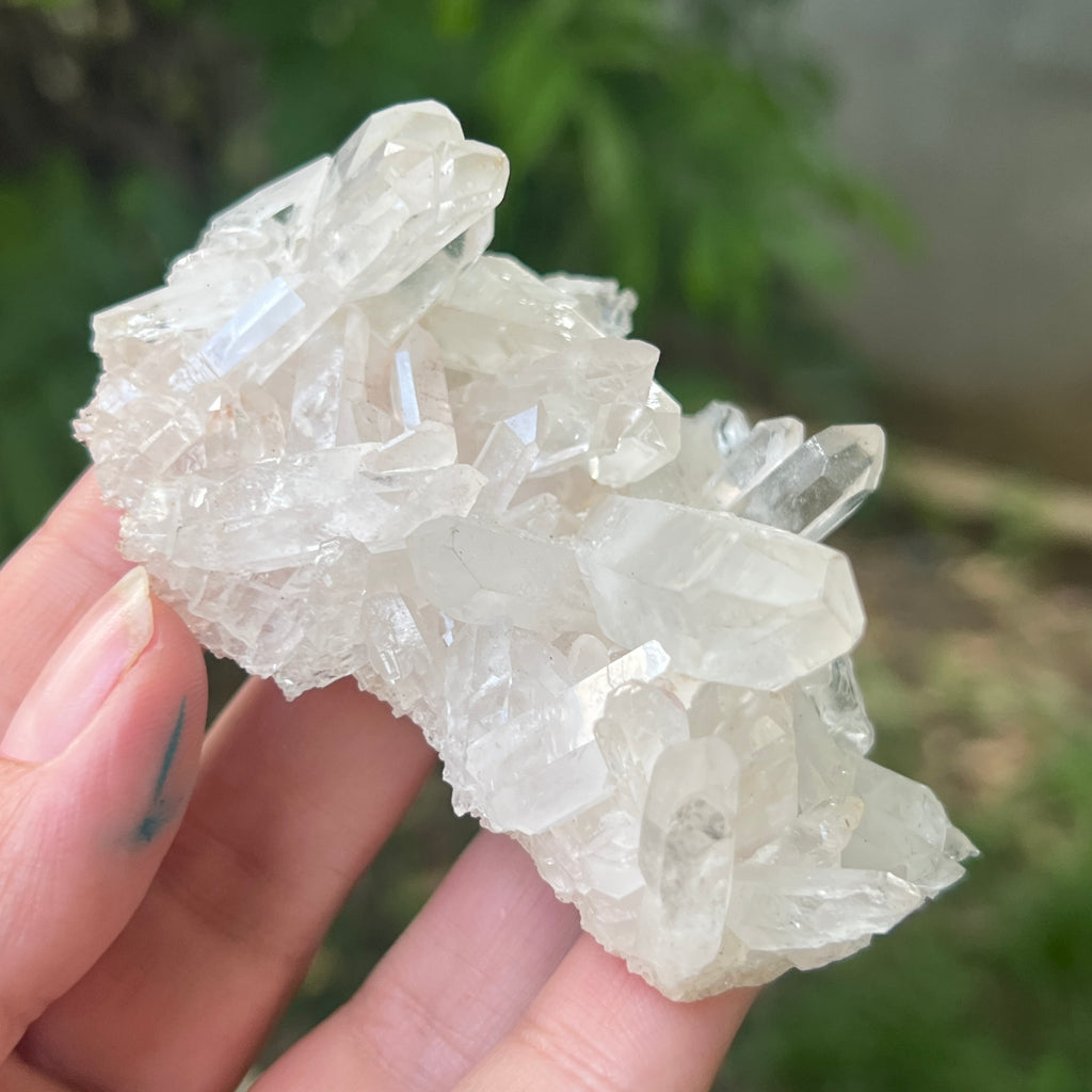 Cluster cuart incolor, floare de mina m22, pietre semipretioase - druzy.ro 5 