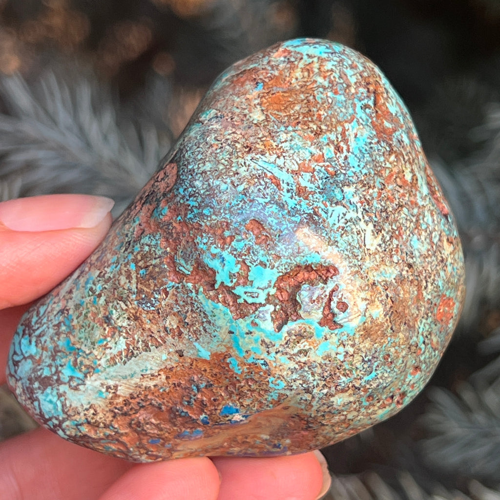 Shattuckite forma libera/palmstone m4, pietre semipretioase - druzy.ro 12 
