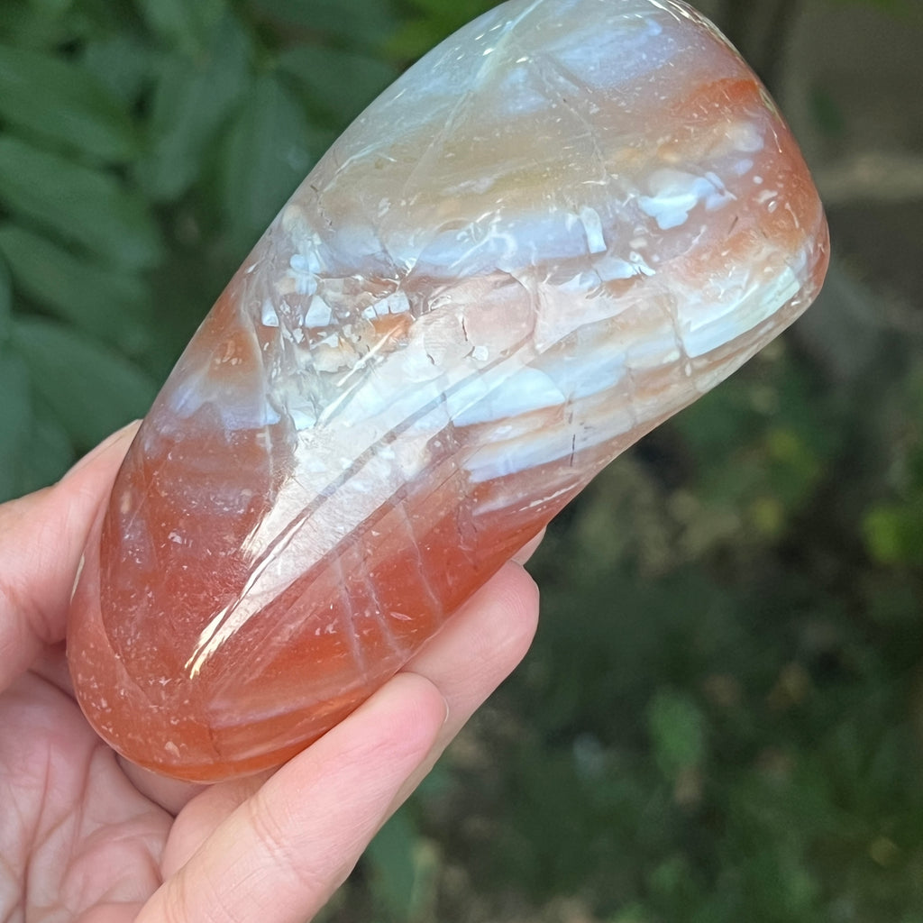 Nodul agat de Botswana, agat river, unicat | Model XL4, pietre semipretioase - druzy.ro 5 