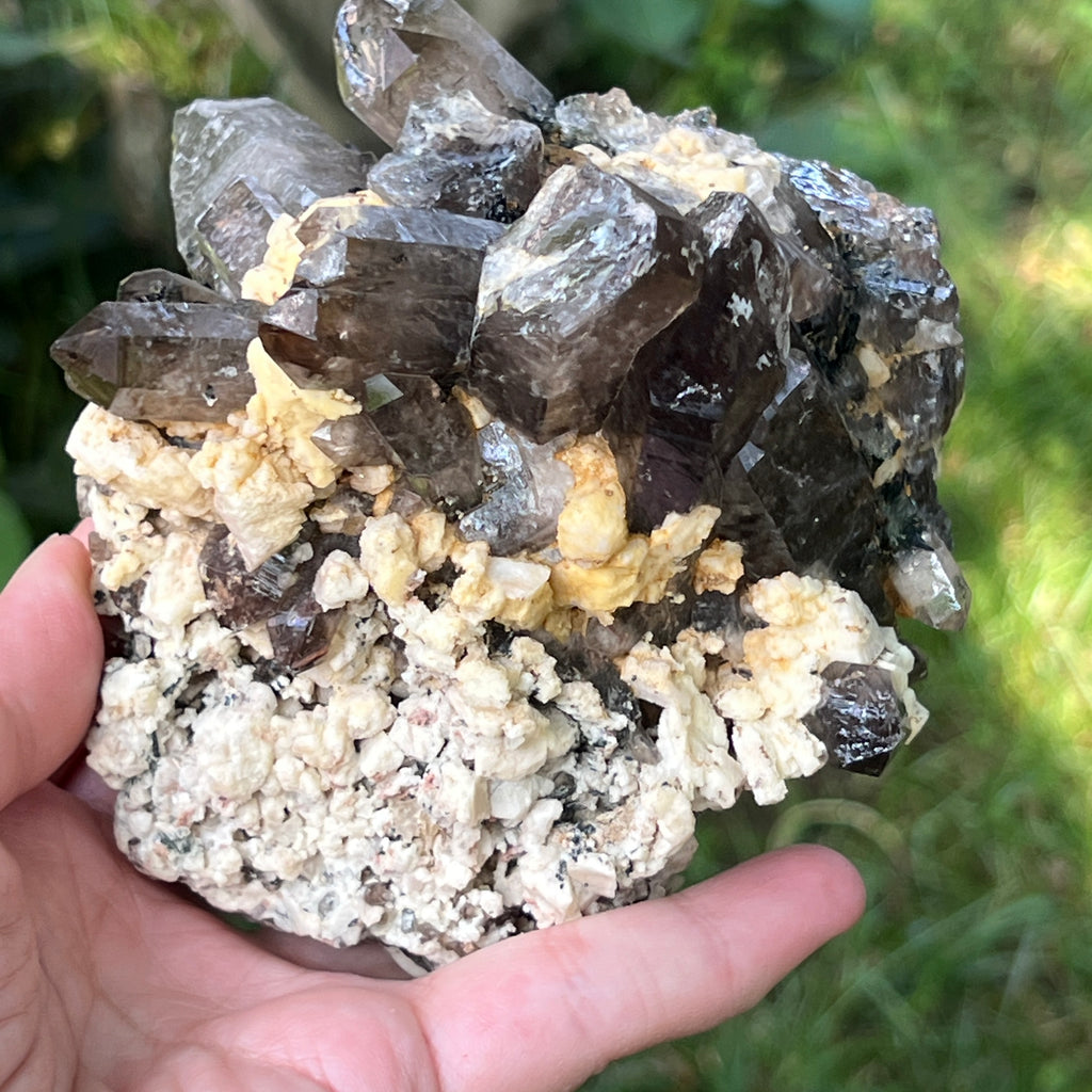 Specimen cluster cuart fumuriu m5, pietre semipretioase - druzy.ro 9 