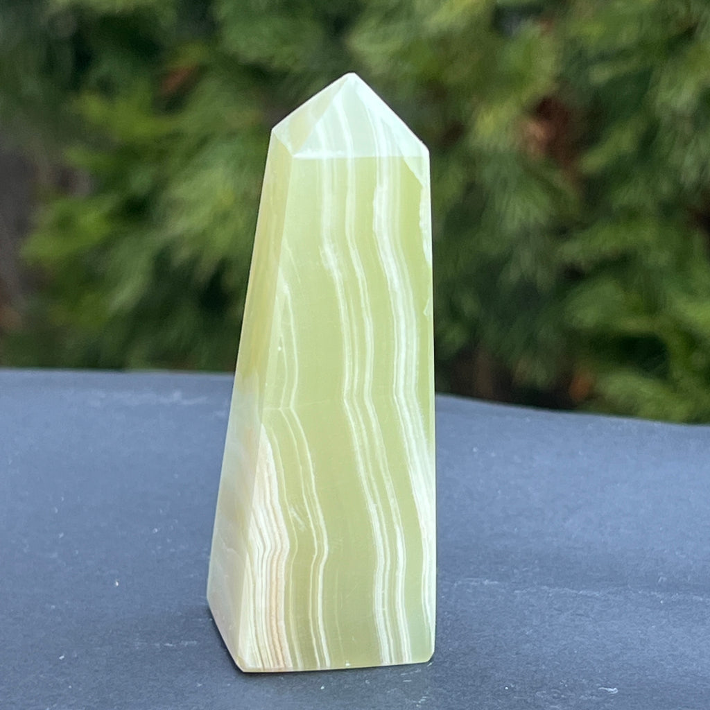 Onix verde obelisc/turn model 1, pietre semipretioase - druzy.ro 4 