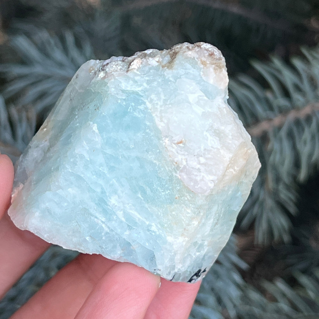 Acvamarin Pakistan piatra bruta model pk4, pietre semipretioase - druzy.ro 1 