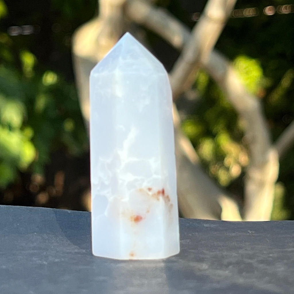 Obelisc calcedonie albastra model 2, druzy.ro, cristale 1