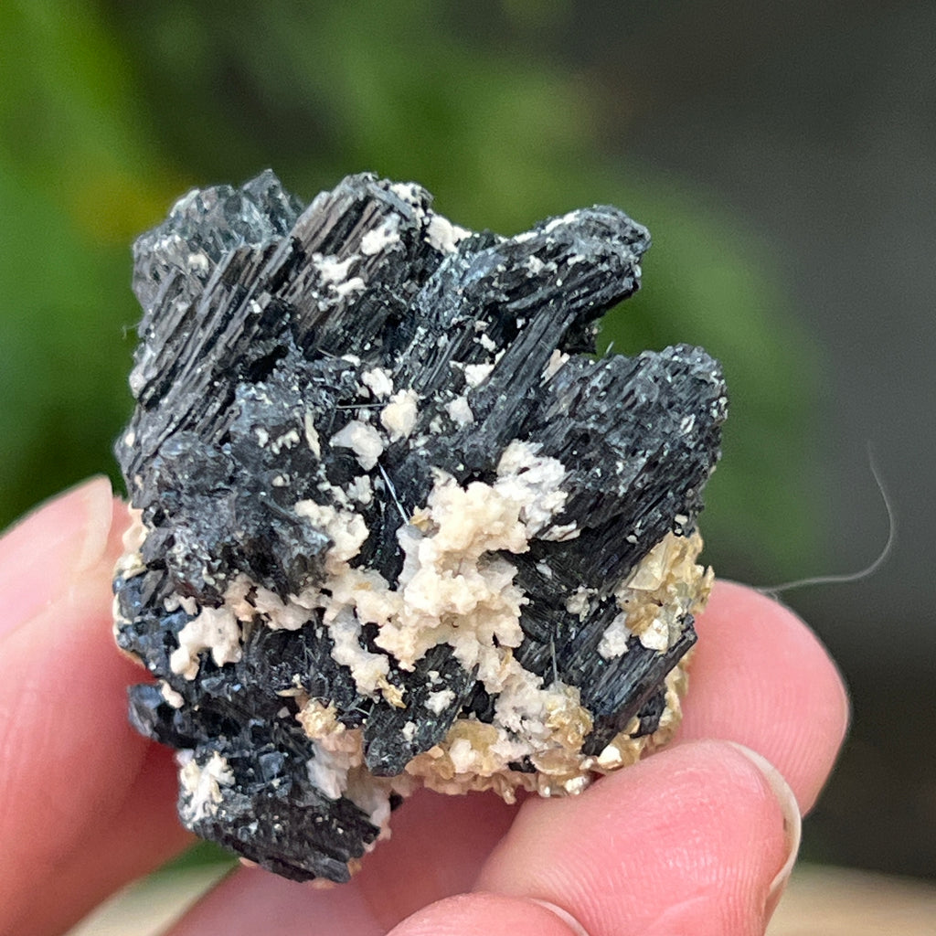 Cluster turmalina neagra cu vermiculita din Erongo m16, pietre semipretioase - druzy.ro 5 