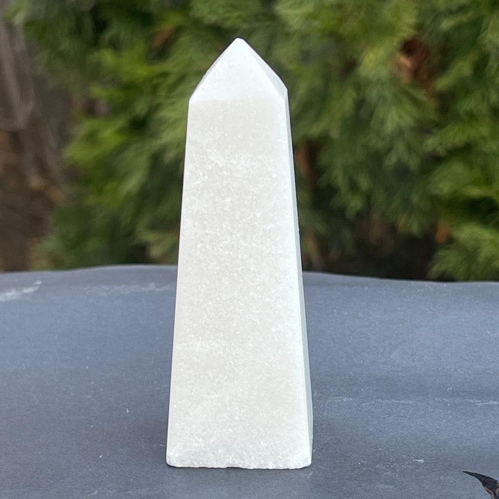 Obelisc onix alb model 2, pietre semipretioase - druzy.ro 2 