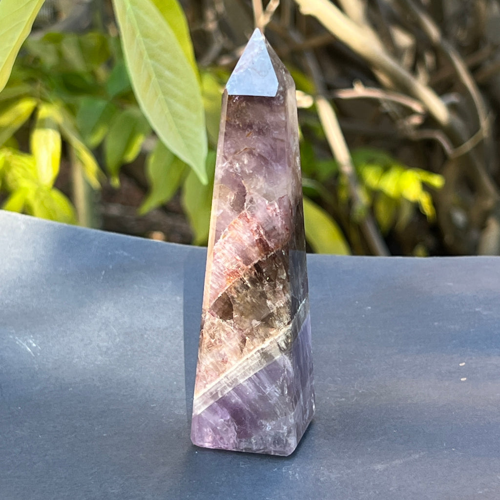 Obelisc super 7 (super seven) din Brazilia model 6, pietre semipretioase - druzy.ro 5 
