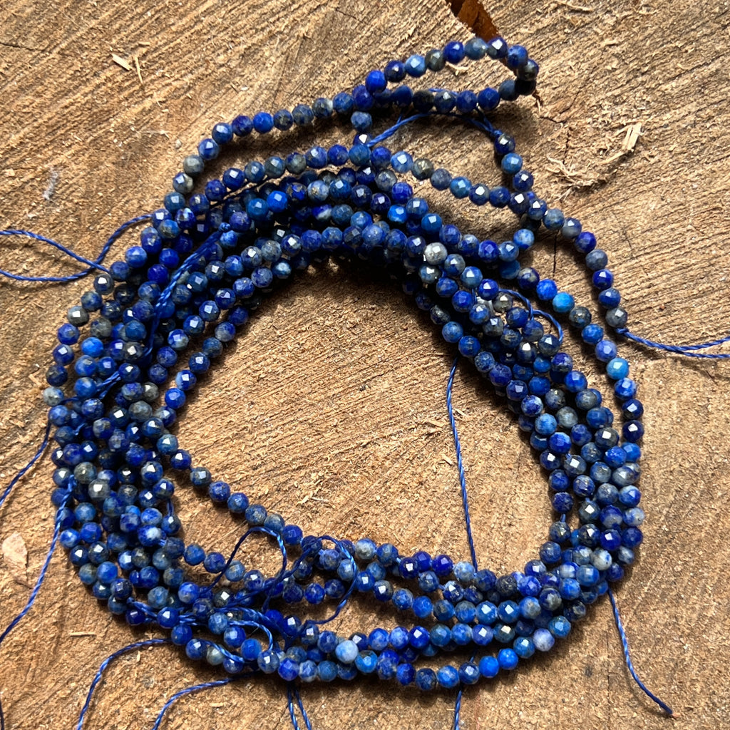 Sirag margele pietre semipretioase sfere fatetate LAPIS LAZULI, pietre semipretioase - druzy.ro 3 