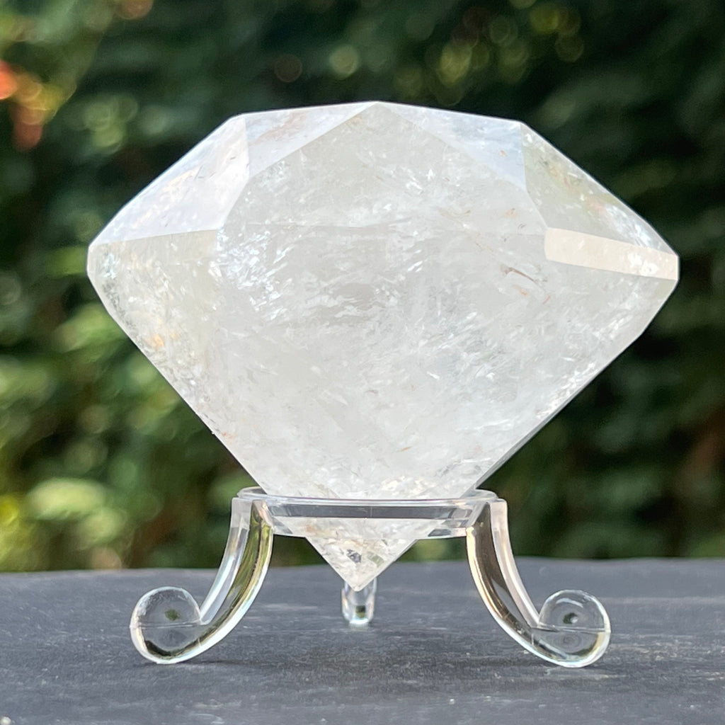 Cuart curcubeu forma diamant caliate extra, cristal de stanca/cuart incolor m5, druzy.ro, cristale 1