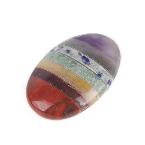 Worry stone 7 chakre 4.5 cm, druzy.ro, cristale 1