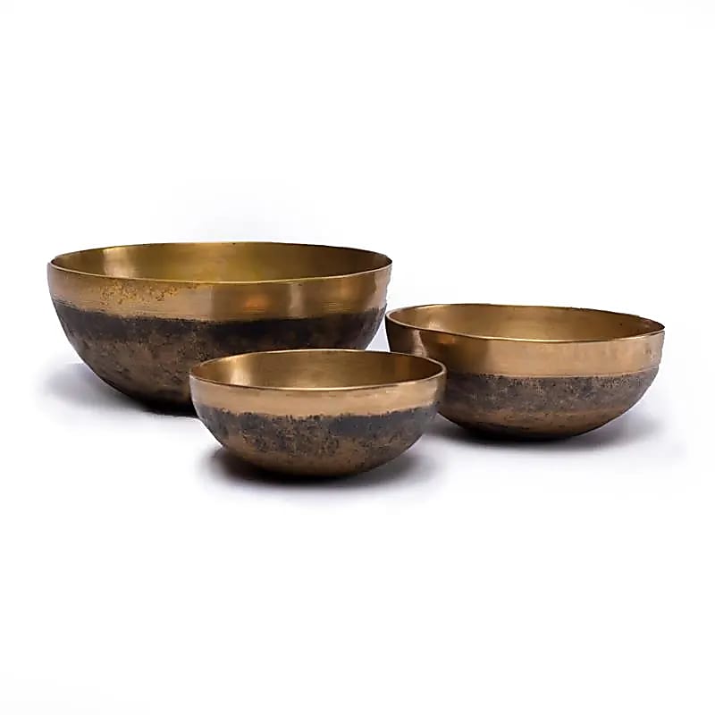 Bol tibetan Chaken 13-15 cm din Nepal – terapie prin sunet, pietre semipretioase - druzy.ro 1 