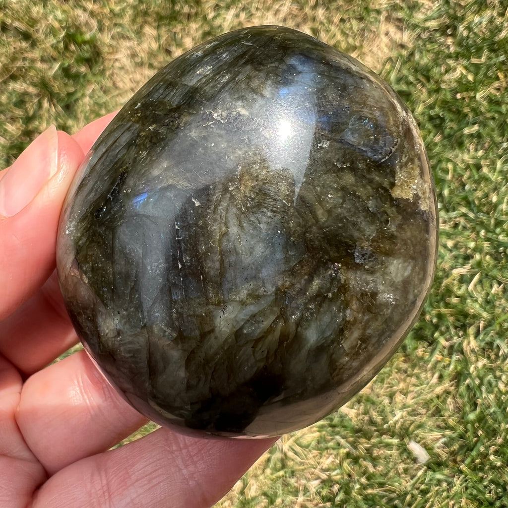 Labradorit palm stone m2, druzy.ro, cristale 3
