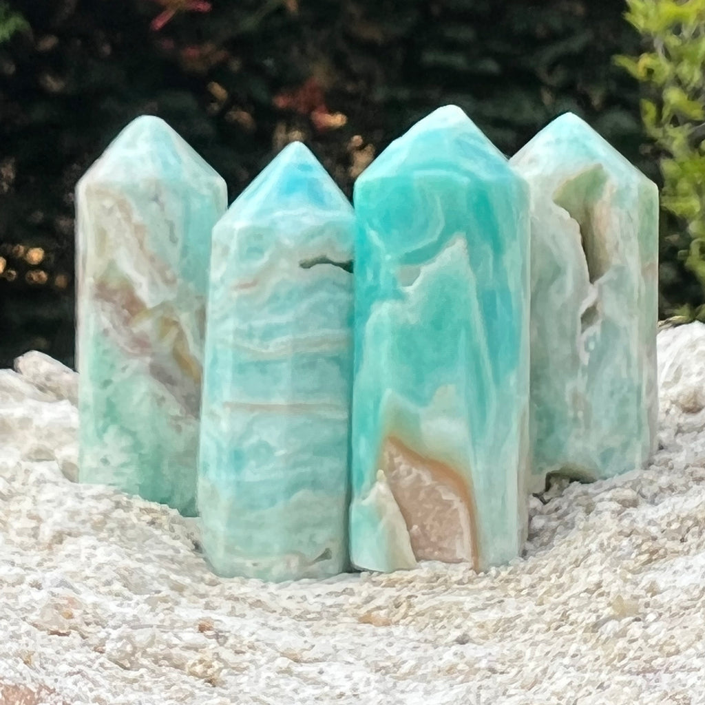 Turn/obelisc aragonit 5-6 cm, druzy.ro, cristale 3