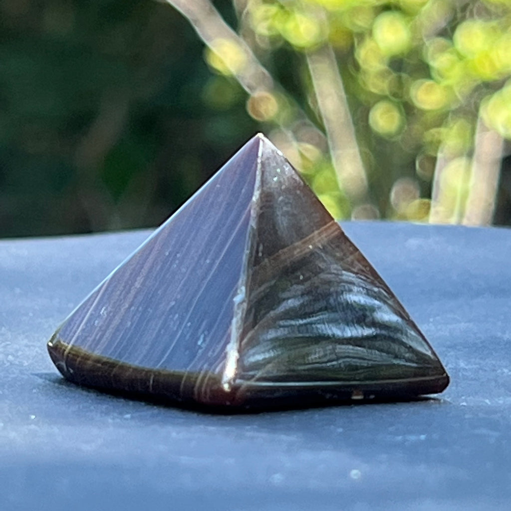 Piramida calcit ciocolata mini, druzy.ro, cristale 1