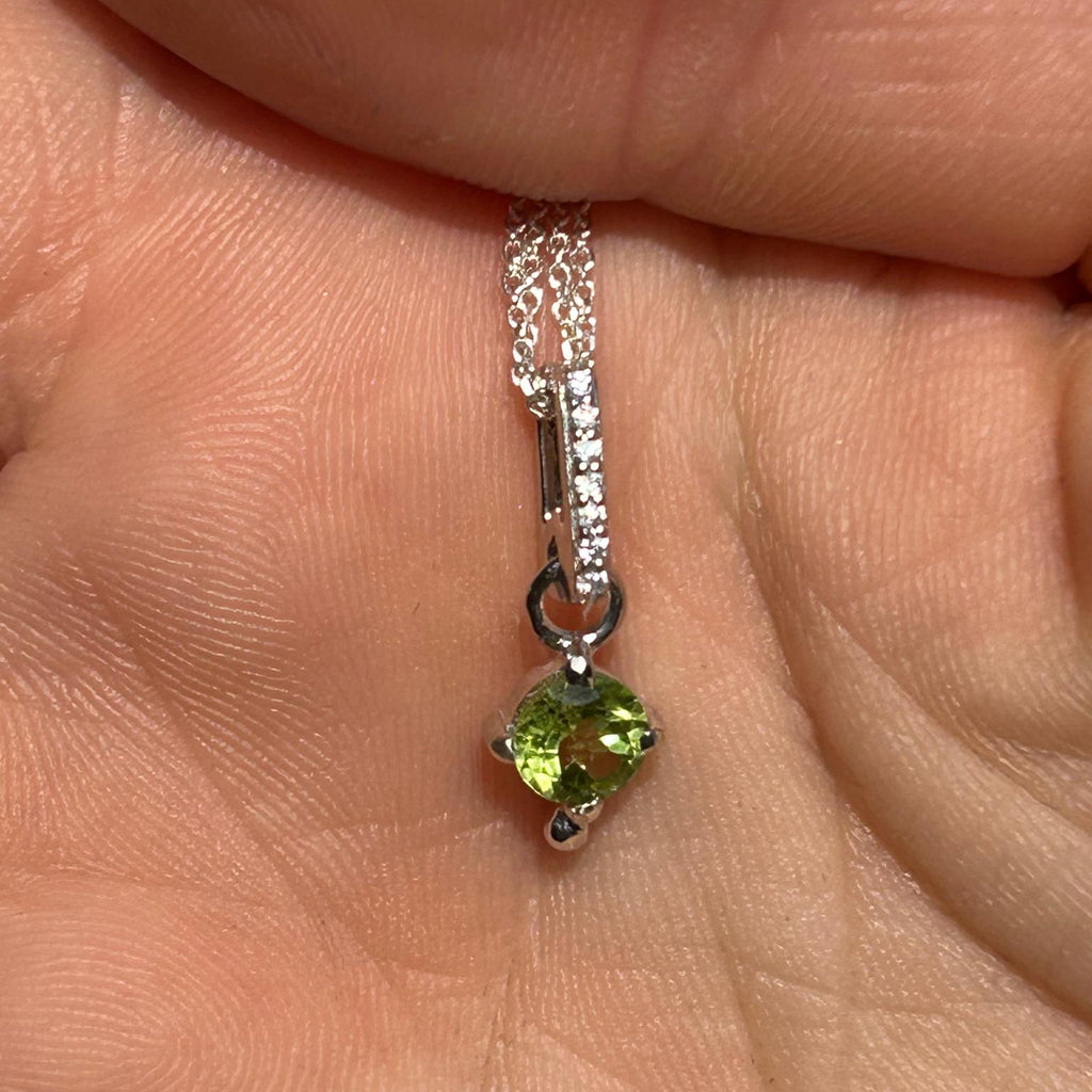 Pandantiv peridot din argint | Model 3, pietre semipretioase - druzy.ro 2 