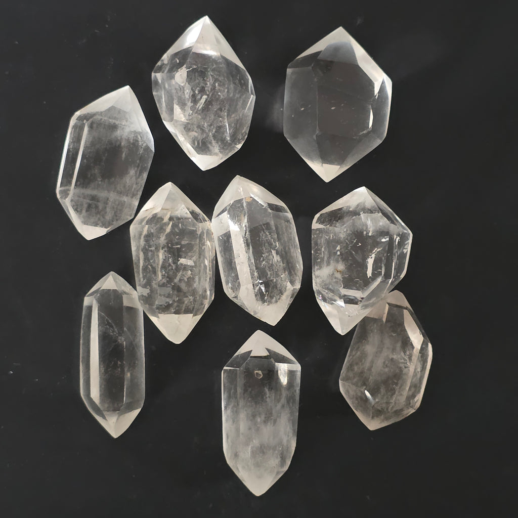 Dublu varf cristal de stanca/cuart incolor model mini, pietre semipretioase - druzy.ro 3 