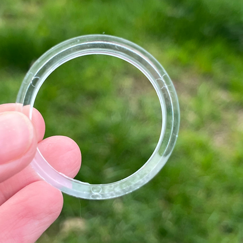 Suport sustinere sfera plastic mediu 4.5 cm, druzy.ro, cristale 2