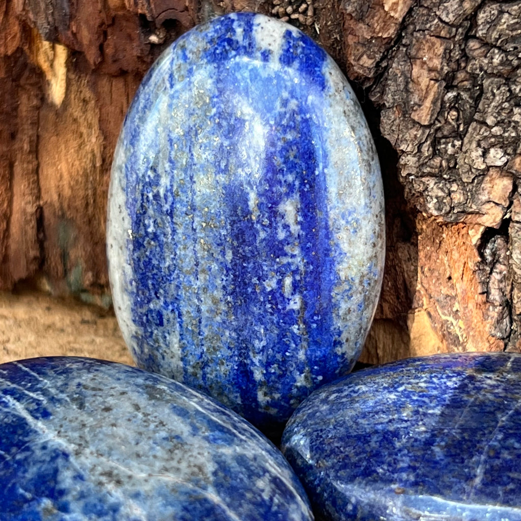 Palmstone lapis lazuli m12, druzy.ro, cristale 4