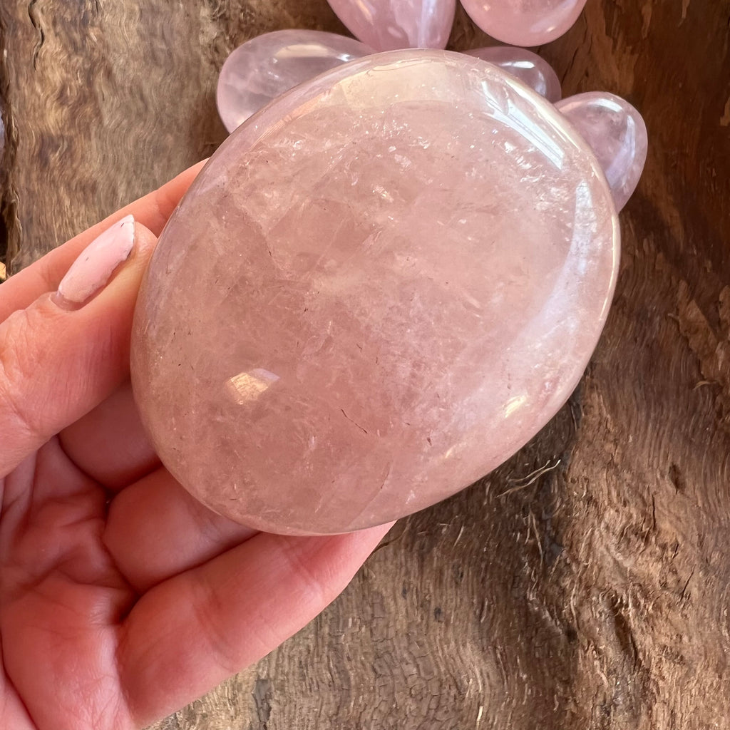 Palm stone cuart roz extra large, druzy.ro, cristale 2